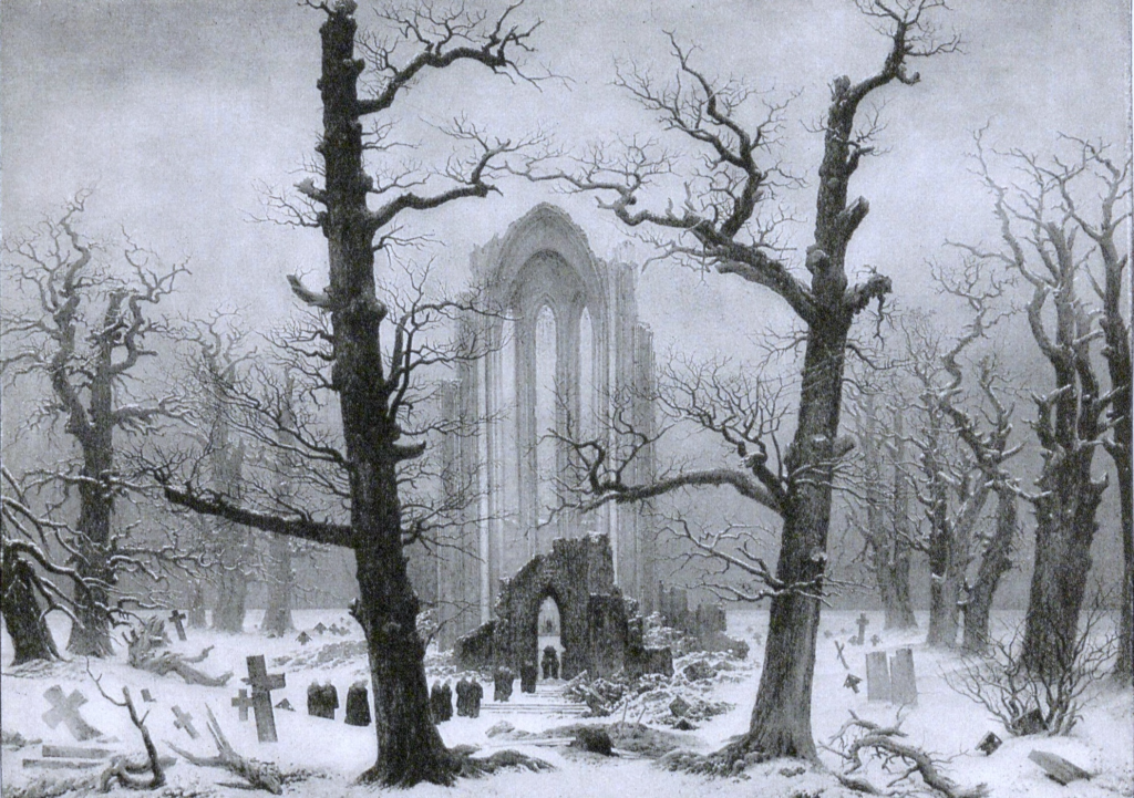 Caspar David Friedrich, 1817/19 – Cuadro destruido en 1945, durante la II Guerra Mundial Caspar David Friedrich, 1817/19 – Cuadro destruido en 1945, durante la II Guerra Mundial